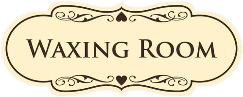 Vista 26 de Designer Waxing Room Sign (negro) - Pequeño 1 paquete