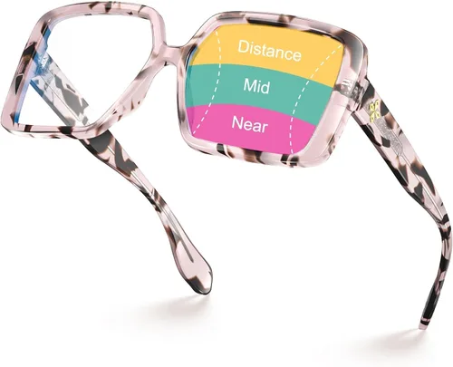 Vista 8 de VISOONE - Lentes de lectura progresivas multifocales de gran tamaño con bloqueo de luz azul y antiniebla, elegantes, para mujeres, Harvard