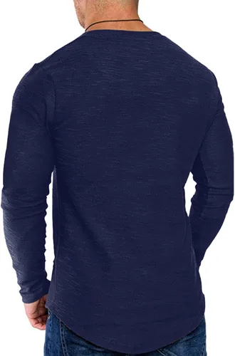 Vista 4 de Camiseta deportiva de algodón para hombre, gimnasio y entrenamiento.