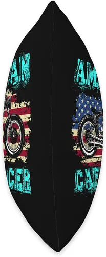 Vista 2 de American Cafe Racer Motorcycle Apparel and Merch American Cafe Racer Biker Men Women Adult Teens Boys Girls Throw Pillow, 16x16, Multicolor
