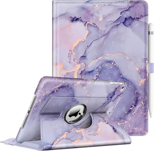 Vista 19 de Fintie - Funda giratoria para iPad 6ª/5ª generación (2018/2017), iPad Air 2 / Air 1 (24.6 cm) - Funda giratoria de 360 grados con pie, función