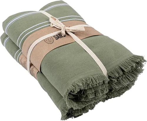 Vista 34 de Sand Cloud Toallas de baño turcas de 2 capas para baño, paquete de 2 Clásico - Gris