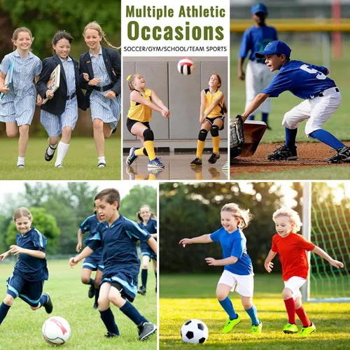 Vista 7 de American Trends Kids Soccer Socks Youth Boys Baseball Youth Football Softball Girls Knee High Socks 6 Pairs