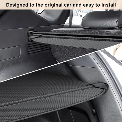 Vista 6 de Octomo Funda de carga retráctil para Hyundai Tucson 2021-2025 (gas e híbrido), cubierta de seguridad para maletero, color negro, compatible