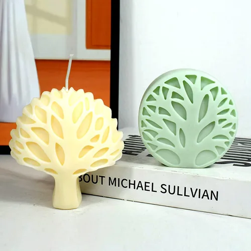 Vista 7 de Moldes de vela de silicona, moldes de silicona 3D para hacer velas, moldes de silicona abstractos simples para fundición de resina epoxi, jabón