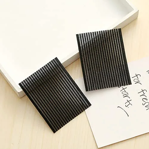 Vista 4 de Almohadilla para el cabello, 10 Pcs Magic Bangs Hair Fringe Pegatinas, Accesorios para el cabello - Negro