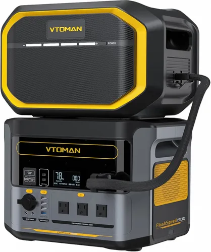 Vista 11 de VTOMAN FlashSpeed 300 Estación de energía portátil, batería LiFePO4 de 300 W 230 Wh con 3000 ciclos de vida, carga rápida PD USB-C de 100 W, 6