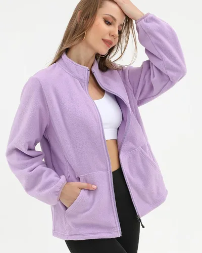 Vista 6 de Argstar Chaqueta polar para mujer con 6 bolsillos (XS-2XL)