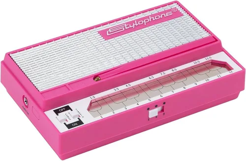 Vista 6 de Stylophone Rosa - El sintetizador electrónico de bolsillo original - Edición especial Instrumento musical sintetizador Teclado sintetizador