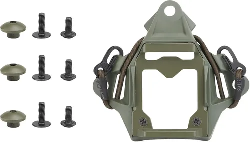 Vista 16 de Montura NVG para casco táctico, base de soporte de cámara deportiva de acero para casco FAST Bk3