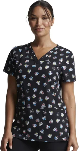 Vista 6 de Dickies EDS DK718 - Camiseta quirúrgica con cuello en V para mujer