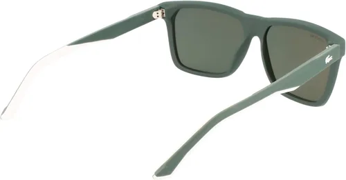 Vista 6 de Lacoste Lentes de sol rectangulares L972S para hombre color verde mate talla única Verde mate