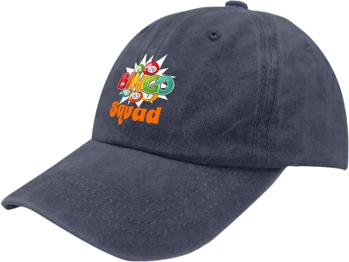 Vista 2 de Bingos Squad Mens Baseball Cap Funny Summer Cap for Womens Golf Hat Adjustable Sun Hats