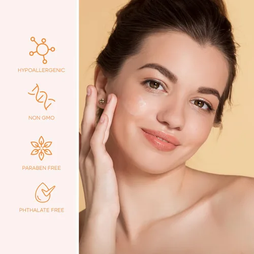 Vista 3 de Skin 2.0 Crema hidratante facial de día hidratante - Retinol y vitamina E, ácido hialurónico y colágeno, vitamina C y colágeno