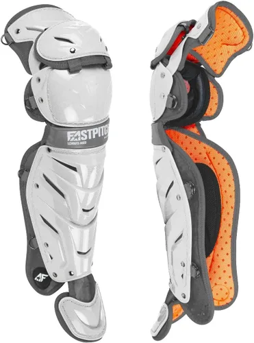 Vista 3 de All-Star Adult System 7 - Protector de piernas, recortado gris, corto de 15.5 pulgadas de longitud