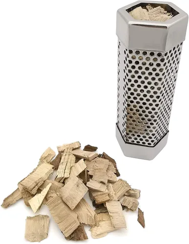 Vista 6 de Caja de tubo de humo para parrilla de pellets, tubo generador de ahumador frío de acero inoxidable 304, 2.5 horas de ahumado en caliente o frío