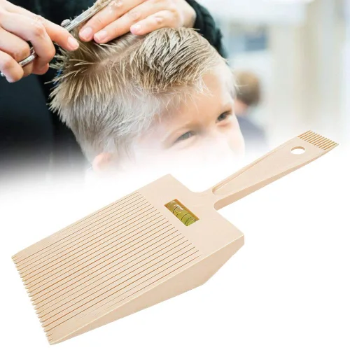 Vista 4 de Peine guía superior plano, peine herramienta de peluquería accesorio de peluquería máquina para hombres y niñas corte de pelo
