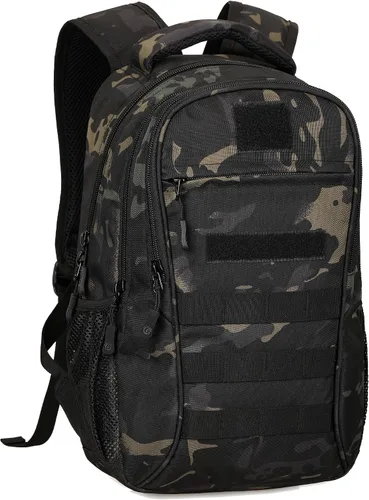 Vista 11 de CREATOR Mini mochila táctica militar MOLLE mochila mochila estudiante escuela viajes camping bolsa