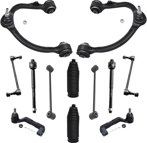 Vista 82 de Detroit Axle - Kit de extremo de 12 piezas para Ford Explorer Mercury Mountaineer 1998-2001 1999 2000, 2 brazos de control delanteros superiores