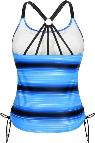 Vista 3 de Holipick Traje de baño tankini para mujer, sin parte inferior