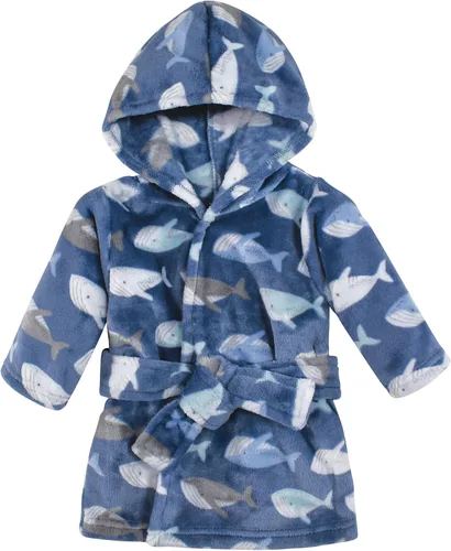 Vista 5 de Luvable Friends - Bata de baño afelpada unisex para bebé Azul