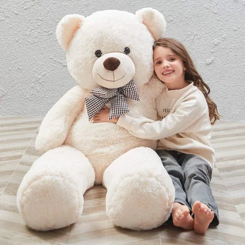 Vista 14 de MaoGoLan Oso de Peluche Teddy Gigante, Animal de Peluche Grande de Tamaño Real, 5 Pies, Suave y Esponjoso Gran Regalo de Oso Teddy para Baby Shower