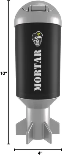 Vista 9 de Mortero Shaker Cup Botella agitadora con temática militar Taza de proteína a prueba de fugas con compartimento de almacenamiento Mezcla