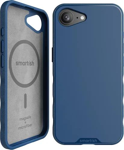 Vista 14 de Smartish iPhone 11 Pro Max Slim MagSafe, Gripmunk, agarre magnético delgado Asunto de corbata negra (MagSafe)