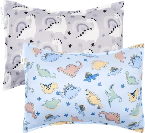 Vista 29 de ALVA BABY - Fundas de almohada de algodón para niños pequeños de 13 x 18 pulgadas o 12 x 16 pulgadas