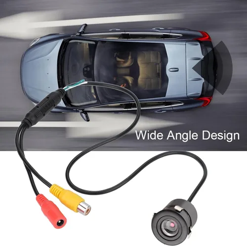 Vista 3 de Mini cámara, 170 ° gran angular con cable CCTV CCD Mini cámara de seguridad HD IR cámara IP66 100W visión nocturna para monitor de coche, hogar