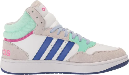 Vista 6 de adidas Hoops 3.0 Mid - Tenis de baloncesto para hombre, White-team Royal Blue-gum