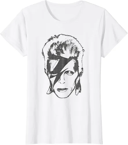 Vista 21 de David Bowie - Camiseta Lightning, Gris Asfalto