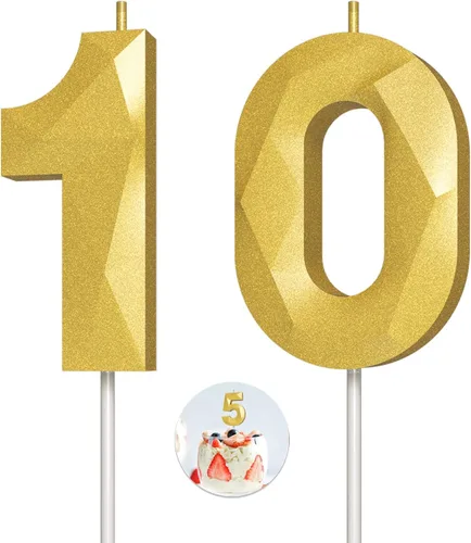 Vista 77 de Velas de cumpleaños con números (0 velas negras), forma de diamante 3D, decoración de pastel de feliz cumpleaños para niños y hombres, cumpleaños