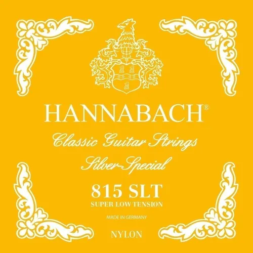 Vista 12 de Hannabach Serie 815 - Cuerda de guitarra (tensión baja) plateada especial, única E1 para guitarra clásica (652511)
