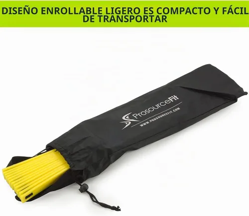 Vista 3 de ProsourceFit Speed Agility Ladder 8, 12 and 20 Rung for Speed Training and Sports Agility Workouts with Free Carrying Bag