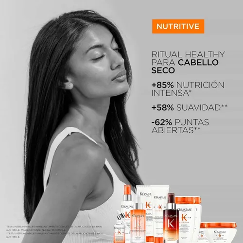 Vista 7 de Kérastase Nutritive Lait Vital Acondicionador Hidratante Para Cabello Fino a Medio Seco - Ilumina el Cabello Brillante y Desenreda Fácilmente, Con