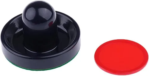 Vista 5 de harayaa 2 Pieces Air Hockey Pusher Set Combined with Air Goalies Strikers Mallet Smooth Suitable for Kids Adults Table Replace