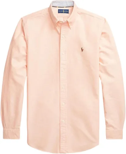 Vista 29 de POLO RALPH LAUREN Men's Classic Fit Plaid Oxford Shirt Blanco básico