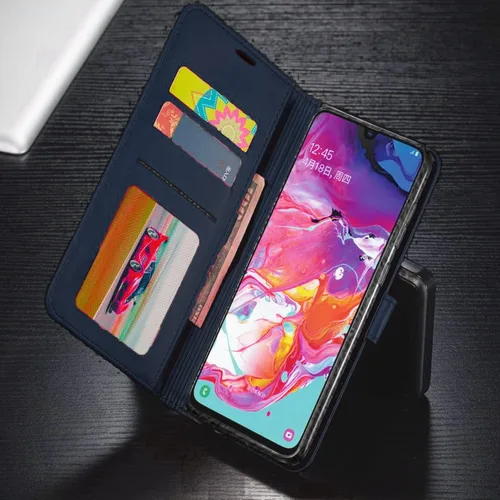 Vista 3 de STARSHOP - Funda para iPhone 8, iPhone 7, con protector de pantalla de vidrio templado incluido, cartera de piel sintética, a prueba de golpes