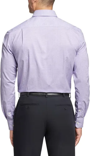 Vista 2 de Tommy Hilfiger - Camisa de vestir para hombre, ajuste regular, no necesita planchado, a cuadros