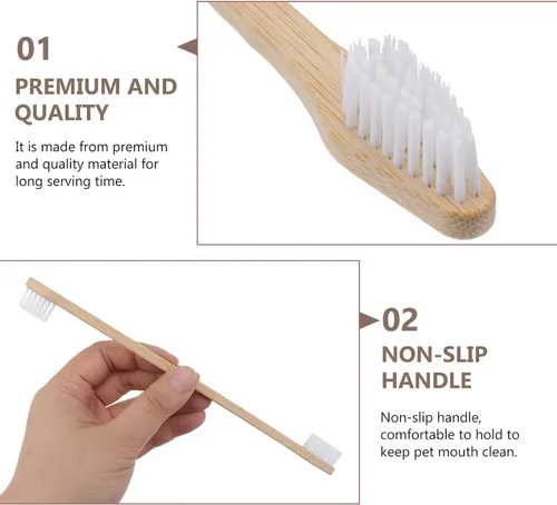 Vista 7 de Cepillos de dientes para mascotas para gatos y perros, 2