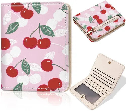 Vista 25 de Toughergun Billetera para Mujeres con Bloqueo RFID, Pequeña, Compacta, Bifold de Cuero de Lujo, Billetera de Bolsillo para Damas, Mini Monedero