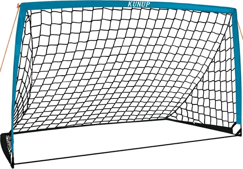 Vista 22 de Portería de fútbol portátil de 5 x 3, 6 x 4, 9 x 5 pies, para patio trasero, red de práctica de fútbol plegable con bolsa de transporte para niños