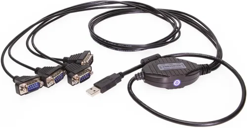 Vista 10 de Gearmo Adaptador serie USB a RS232 de 4 puertos con chipset FTDI – Compatible con Windows 11, 10, 8, 7, Linux y Mac, cuenta con Plug-and-Play sin