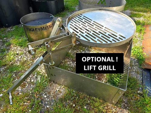 Vista 2 de Higley Steel Fire Pit Liner 16" x 36