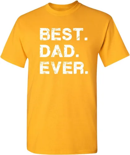 Vista 18 de Feelin Good Tees El mejor regalo de papá para papá, camiseta gráfica divertida del Día del Padre "Best Dad Ever" Camisetas gráficas novedosas