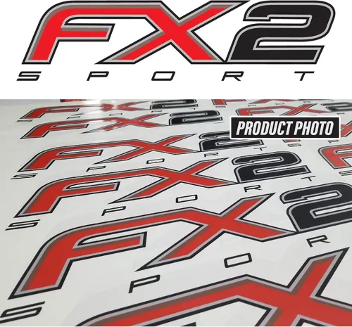 Vista 2 de FX2 - Calcomanías deportivas F para camión, 4 x 4, lado de la cama (juego de 2)