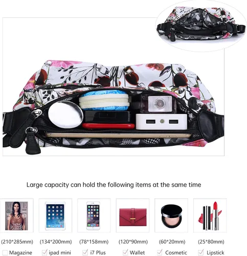 Vista 4 de Angelkiss - Bolsos cruzados para mujer, bolsos de hombro para mujer, bolsos y monederos medianos de piel sintética