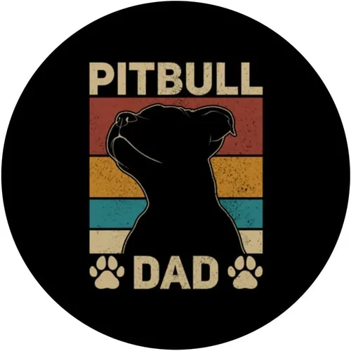 Vista 3 de Pitbull - PopSockets intercambiables para el Día del Padre, para hombres, amantes de los perros, papá, propietario de Pit Bull, PopGrip