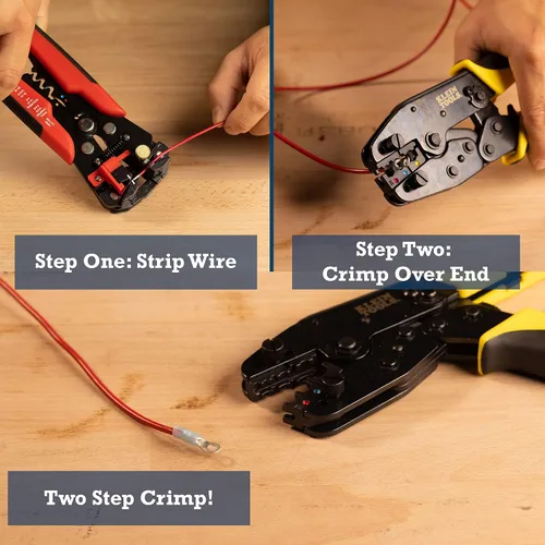 Vista 4 de Rebuild Skills Pelacables eléctricos automáticos para cable de cobre trenzado o sólido de 10-24Awg